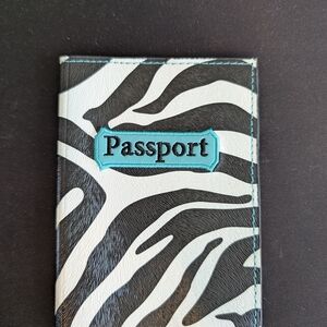 Zebra Print Passport Holder